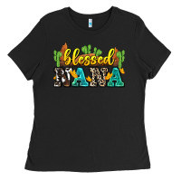 Black blessed nana Ladies Tee - Zillion Design Studio
