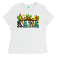 White blessed nana Ladies Tee - Zillion Design Studio