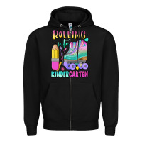 Black rolling into kindergarten Zipper Hoodie - BundleAndBundleShop