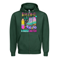 Sports Green rolling into kindergarten Zipper Hoodie - BundleAndBundleShop