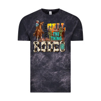 Cloud Black and they call the thing rodeo Vintage Tee - NancyCooperArtShop