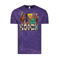 Cloud Purple and they call the thing rodeo Vintage Tee - NancyCooperArtShop