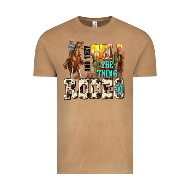 And They Call The Thing Rodeo Vintage Tee by NancyCooperArtShop | Teevron