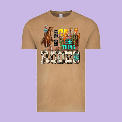 And They Call The Thing Rodeo Vintage Tee Designed By Nancycooperartshop