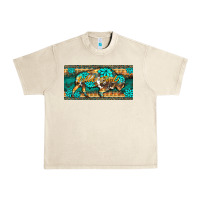 Sandshell western  bison wild soul turquoise's gemstones  license plate template Urban Heavy Tee - BarkalooDesign