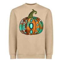 Mushroom western cowhide turquoise pumpkin Heavyweight Sweatshirt - Jasminsmagicworld