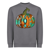 Storm western cowhide turquoise pumpkin Heavyweight Sweatshirt - Jasminsmagicworld