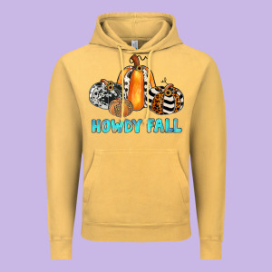 Howdy Fall Vintage Hoodie Designed By Jahusdesignshop