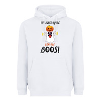 White I'm Just Here For The Boos Heavyweight Hoodie - Bettercallsaul