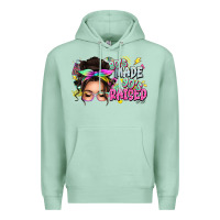 Seafoam 80s made 90s raised messy bun Premium Hoodie - texasbilliewilder