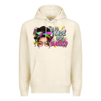 Tofu 80s made 90s raised messy bun Premium Hoodie - texasbilliewilder