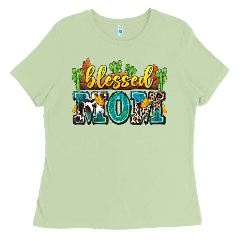 Blessed Mom Ladies Tee by Zillion Design Studio | Teevron