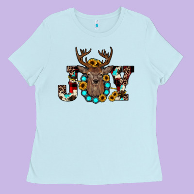 Christmas Joy Ladies Tee Designed By Jahusdesignshop