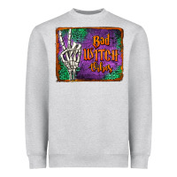 Heather Grey bad witch vibes Heavyweight Sweatshirt - Jasminsmagicworld