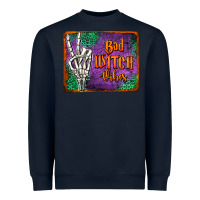 Navy bad witch vibes Heavyweight Sweatshirt - Jasminsmagicworld