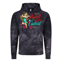 Cloud Black stupid cupid Vintage Hoodie - AdoDesignShop