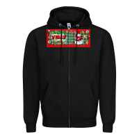 Black christmas vibes only Zipper Hoodie - BundleAndBundleShop