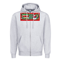 Heather Grey christmas vibes only Zipper Hoodie - BundleAndBundleShop