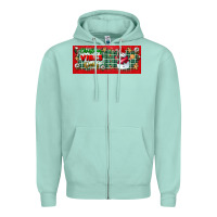 Seafoam christmas vibes only Zipper Hoodie - BundleAndBundleShop