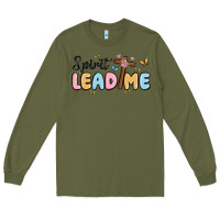 Army Green spirit lead me Long Sleeve Tee - MaliasSmallBusiness