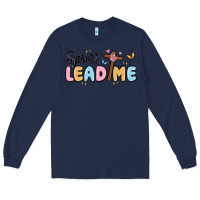 Navy spirit lead me Long Sleeve Tee - MaliasSmallBusiness