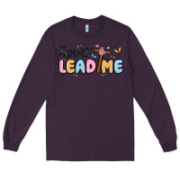 Plum spirit lead me Long Sleeve Tee - MaliasSmallBusiness