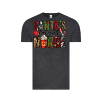Vintage Black santa's favorite nurse Vintage Tee - Jasminsmagicworld