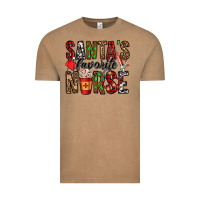 Vintage Coffee santa's favorite nurse Vintage Tee - Jasminsmagicworld