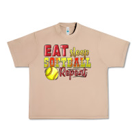 Burro Eat Sleep Softball Repeat Urban Heavy Tee - LillyAllenDesigns