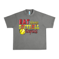 Tornado Eat Sleep Softball Repeat Urban Heavy Tee - LillyAllenDesigns