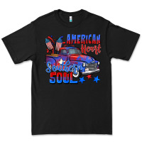 Black American heart southern soul truck 4th of july Premium Tee - CowGirlArtShop