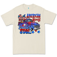 Bone American heart southern soul truck 4th of july Premium Tee - CowGirlArtShop