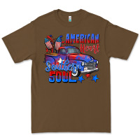 Cacao American heart southern soul truck 4th of july Premium Tee - CowGirlArtShop