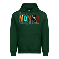 Foreset Green Being a Momma Makes My Life Complete Urban Hoodie - CowCowDesign
