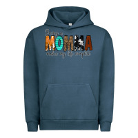 Pigment Midnight Navy Being a Momma Makes My Life Complete Urban Hoodie - CowCowDesign