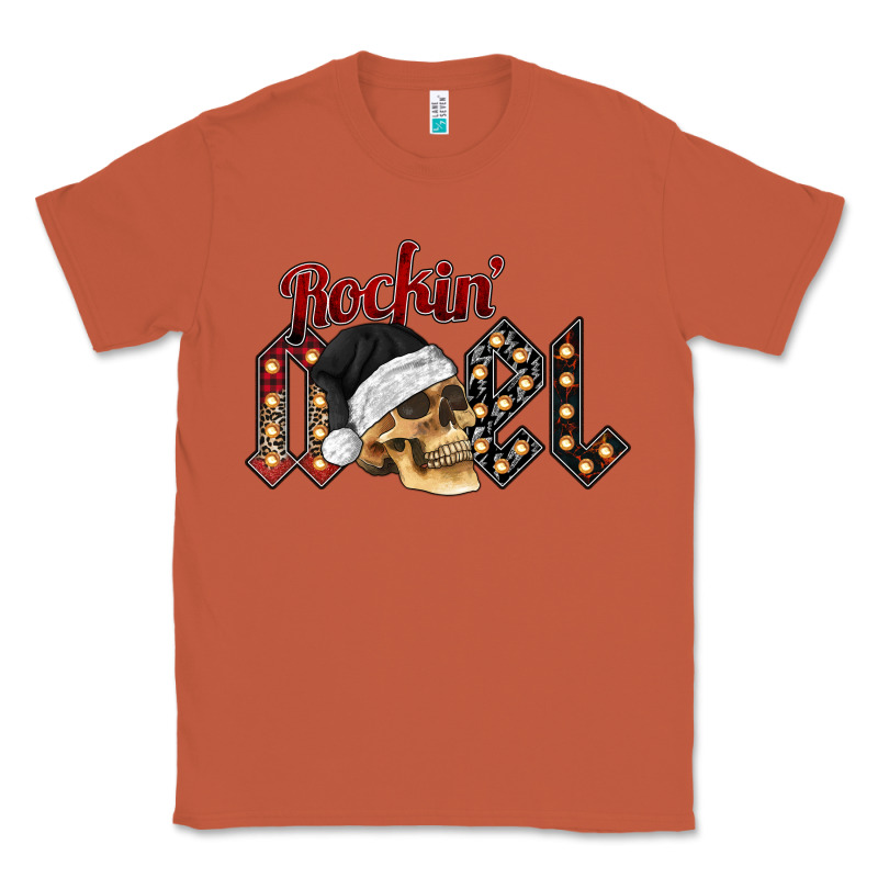 Rockin Noel Skull Classic Tee by CowhideDigitalArt | Teevron