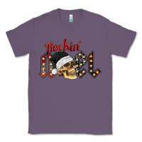 Lavender rockin noel skull Classic Tee - CowhideDigitalArt
