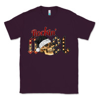 Plum rockin noel skull Classic Tee - CowhideDigitalArt