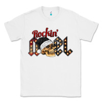 White rockin noel skull Classic Tee - CowhideDigitalArt