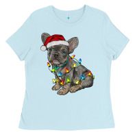 Christmas French Bulldog Ladies Tee | Teevron