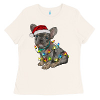 Bone christmas french bulldog Ladies Tee - RanaPortraitStore