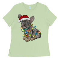 Matcha christmas french bulldog Ladies Tee - RanaPortraitStore