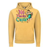 Vintage Mustard no thanks cupid Vintage Hoodie - AdoDesignShop