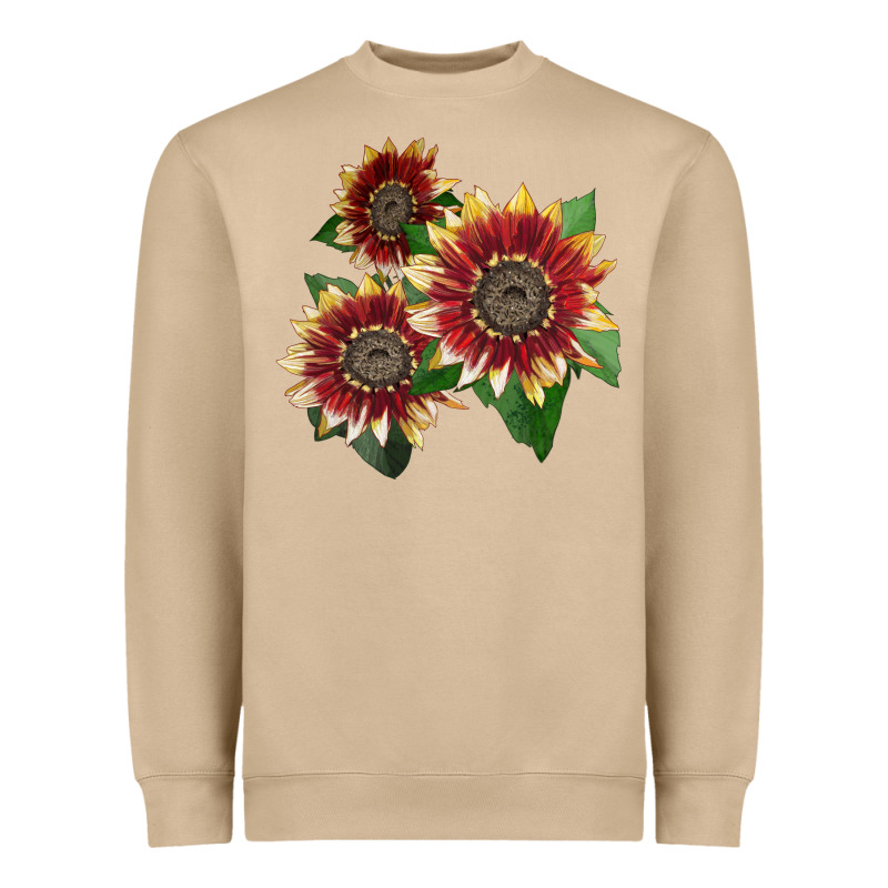 Florenza Sunflower Heavyweight Sweatshirt by LillyAllenDesigns | Teevron