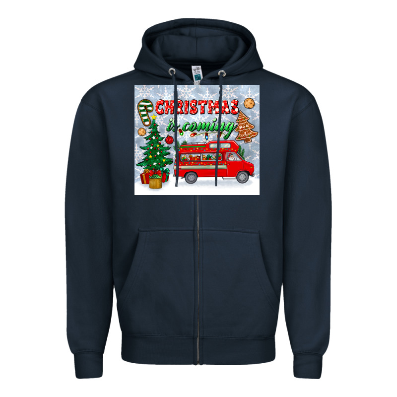 Christmas Is Coming Tumbler Zipper Hoodie by BundleAndBundleShop | Teevron