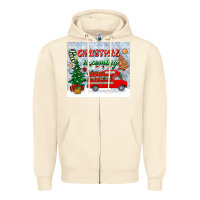 Sandshell christmas is coming tumbler Zipper Hoodie - BundleAndBundleShop