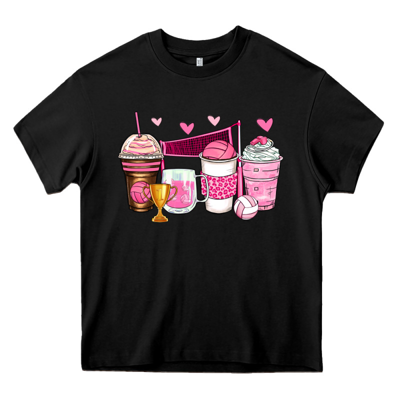 Volleyball Coffee Cups Heavy Core Tee by Zillion Design Studio | Teevron