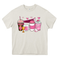 Cream volleyball coffee cups Heavy Core Tee - Zillion Design Studio