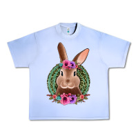 Grape Ice western leopard and flowers easter bunny Urban Heavy Tee - Jasminsmagicworld