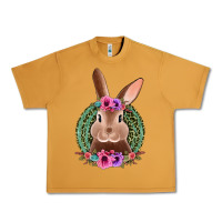 Peanut Butter western leopard and flowers easter bunny Urban Heavy Tee - Jasminsmagicworld